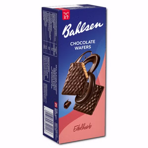 Bahlsen Chocolate Wafers Edelherb, Kekse, 97g Packung Bild 1