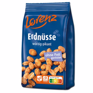 Lorenz Erdnüsse würzig pikant 150g Beutel Bild 1