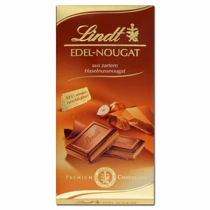 Lindt Edel-Nougat Schokolade 100g Tafel Bild 1