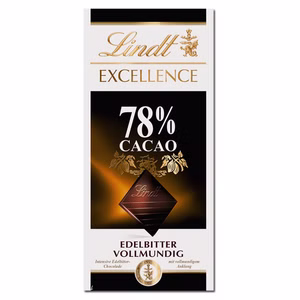 Lindt Excellence 78 % Edelbitter, 100g Tafel Bild 1