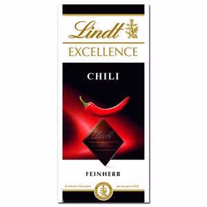 Lindt Excellence Chili Schokolade 100g Tafel Bild 1