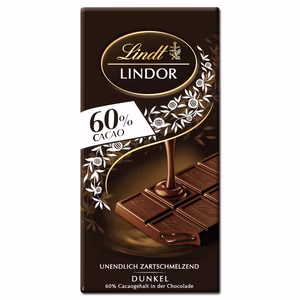Lindt Lindor Dunkel Schokolade 100g Tafel Lindt Lindor Dunkel Schokolade 100g Tafel Bild 1