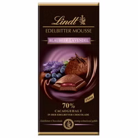 Lindt Edelbitter-Mousse Blaubeere-Lavendel, Schokolade, 150g Tafel Lindt Edelbitter-Mousse Blaubeere-Lavendel, Schokolade, 150g Tafel Bild 1
