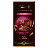Lindt Edelbitter-Mousse Cranberry, Schokolade, 150g Tafel Lindt Edelbitter-Mousse Cranberry, Schokolade, 150g Tafel Bild 1