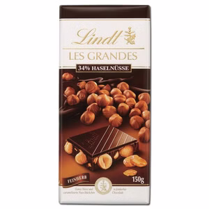 Lindt Les Grandes Noisette Noir, Schokolade, 150g Tafel Bild 1