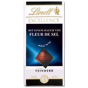 Lindt Excellence Fleur de Sel, Meersalz, Schokolade, 100g Tafel Bild 1
