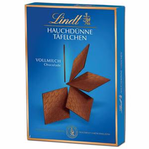 Lindt Hauchdünne Täfelchen Vollmilch 125g Packung Bild 1