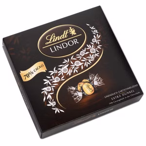 Lindt Lindor Kugeln Dark 70% in einer Präsent Box, 186g Packung Lindt Lindor Kugeln Dark 70% in einer Präsent Box, 186g Packung Bild 1