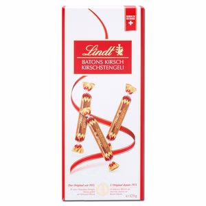 Lindt Kirsch-Stengeli, Schokoladen-Sticks, 125g Packung Bild 1