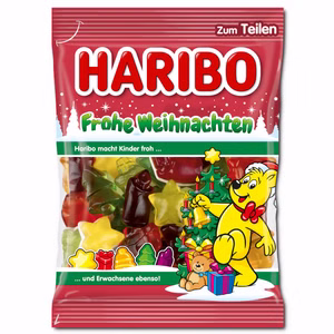 Haribo Frohe Weihnachten, Fruchtgummi, 200g Beutel Bild 1