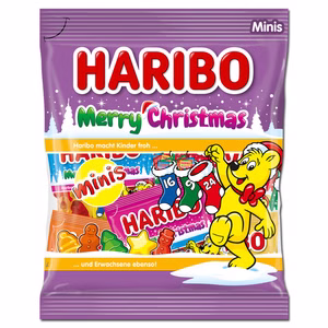 Haribo Christmas Minis, Fruchtgummi, 250g Beutel Bild 1