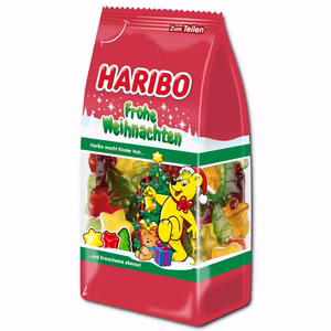 Haribo Frohe Weihnachten, Fruchtgummi, 300g Beutel Bild 1