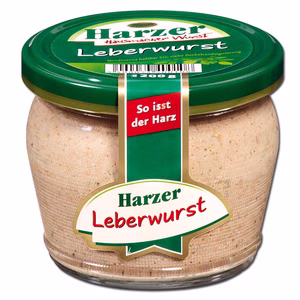 Harzer Leberwurst, Brotaufstrich, 200g Glas Bild 1