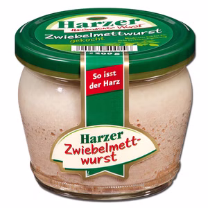 Harzer Zwiebelmettwurst, Brotaufstrich, 200g Glas Bild 1