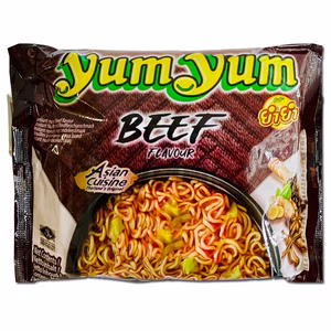 Yum Yum Instant-Nudel-Suppe Beef, Rindfleisch, 60g Packung Bild 1