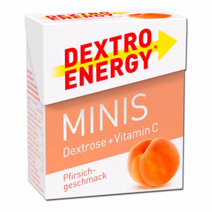 Dextro Energy Minis Pfirsich, Traubenzucker, 50g Packung Bild 1