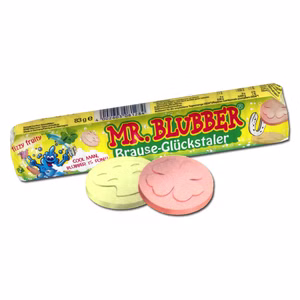 Mr. Blubber Brause-Pulver-Glückstaler, 83g Rolle Mr. Blubber Brause-Pulver-Glückstaler, 83g Rolle Bild 1