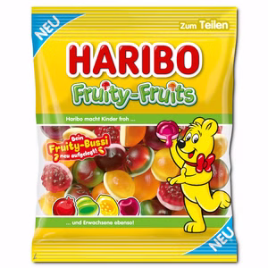 Haribo Fruity-Fruits, Fruchtgummi, 160g Beutel Bild 1