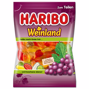 Haribo Weinland, Fruchtgummi, 175g Beutel Bild 1