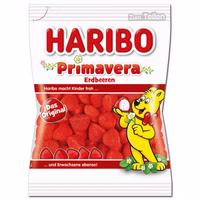 Haribo Primavera Erdbeeren, Schaumzucker, 175g Beutel Haribo Primavera Erdbeeren, Schaumzucker, 175g Beutel Bild 1