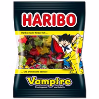 Haribo Vampire, Fruchtgummi, Lakritz, 175g Beutel Haribo Vampire, Fruchtgummi, Lakritz, 175g Beutel Bild 1