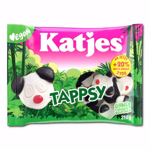 Katjes Tappsy, Lakritz, Fruchtgummi, 210g Beutel Bild 1