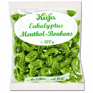 Küfa Euka-Menthol Bonbons, Halsbonbons, 200g Beutel Küfa Euka-Menthol Bonbons, Halsbonbons, 200g Beutel Bild 1