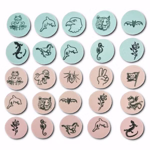 Esspapier Zungen-Tattoos, Oblaten, 11g Packung Esspapier Zungen-Tattoos, Oblaten, 11g Packung Bild 1