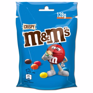 M&Ms Crispy, Schokolade, Kugeln, 128g Beutel Bild 1