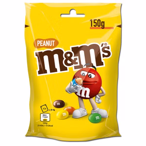 M&Ms Peanut, Erdnuss, Schokolade, 150g Beutel Bild 1