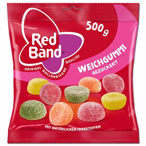 Red Band Weichgummi gezuckert, 500 g Beutel Red Band Weichgummi gezuckert, 500 g Beutel Bild 1