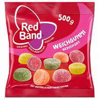 Red Band Weichgummi gezuckert, 500 g Beutel Red Band Weichgummi gezuckert, 500 g Beutel Bild 1