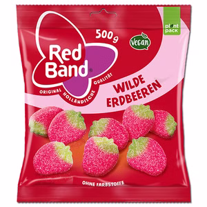 Red Band Wilde Erdbeeren, Fruchtgummi, 500g Beutel Red Band Wilde Erdbeeren, Fruchtgummi, 500g Beutel Bild 1