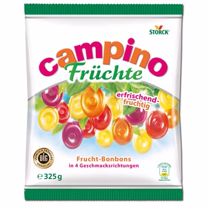 Storck Campino Früchte Bonbons 325g Beutel Storck Campino Früchte Bonbons 325g Beutel Bild 1