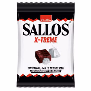 Sallos X-treme, Lakritz-Bonbons, 150g Beutel Sallos X-treme, Lakritz-Bonbons, 150g Beutel Bild 1