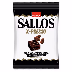 Sallos X-Presso Kaffee, Lakritz-Bonbons, 135g Beutel Sallos X-Presso Kaffee, Lakritz-Bonbons, 135g Beutel Bild 1
