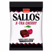 Sallos X-tra Cherry, Kirsche, Lakritz, 150g Beutel Sallos X-tra Cherry, Kirsche, Lakritz, 150g Beutel Bild 1