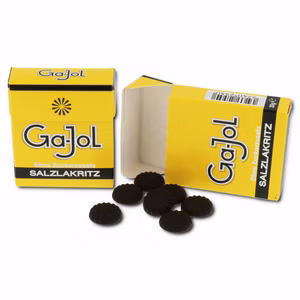 Ga-Jol Salzlakritz Pastillen, Erwachsenenlakritz, 20g Packung