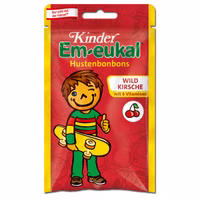 Em-eukal Kinder Wildkirsche, Hustenbonbon, 75g Beutel Em-eukal Kinder Wildkirsche, Hustenbonbon, 75g Beutel Bild 1