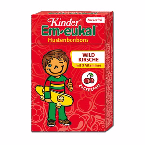 Em-eukal Kinder Minis Wildkirsche, Bonbon, 40g Packung Bild 1