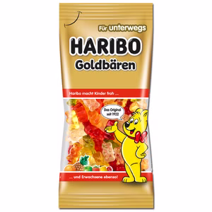Haribo Goldbären Taschenpackung, Fruchtgummi, 75g Beutel Bild 1
