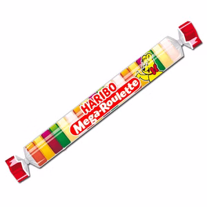 Haribo Mega-Roulette, große Weingummi Rolle, 45g Rolle Bild 1