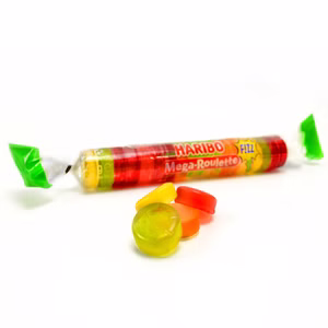 Haribo Mega-Roulette sauer, große Weingummi Rolle, 45g Bild 1
