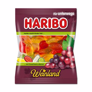 Haribo Weinland, Fruchtgummi, 100g Beutel Bild 1