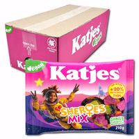 Katjes Sheroes Mix, veganes Fruchtgummi, 16 Beutel je 210g Katjes Sheroes Mix, veganes Fruchtgummi, 16 Beutel je 210g Bild 1