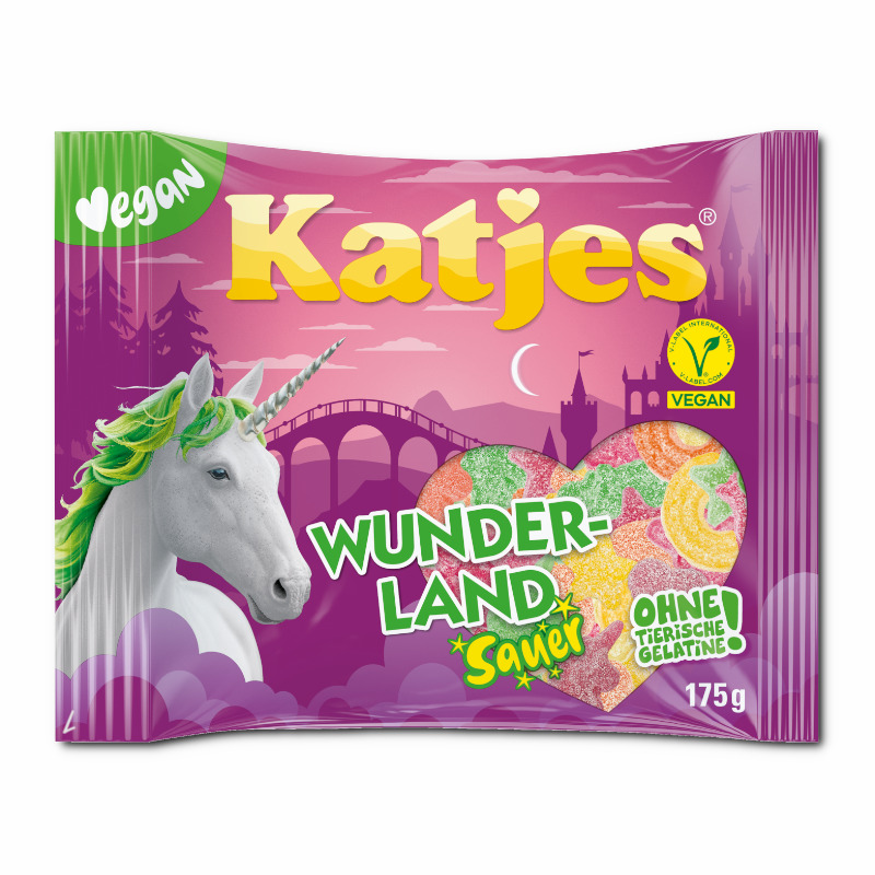 Katjes Wunderland saures, veganes Fruchtgummi, 22 Beutel je 175g Katjes Wunderland saures, veganes Fruchtgummi, 22 Beutel je 175g Bild 2