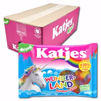 Katjes Wunderland Rainbow-Edition, veganes Fruchtgummi, 20 Beutel je 210g Katjes Wunderland Rainbow-Edition, veganes Fruchtgummi, 20 Beutel je 210g Bild 1