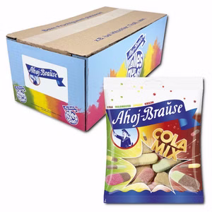 Frigeo Ahoj-Brause Cola-Mix, vegane Kaubonbons, 16 Beutel je 150g Bild 1