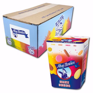 Frigeo Ahoj-Brause Brause-Bonbons, vegan, 18 Packungen je 125g Frigeo Ahoj-Brause Brause-Bonbons, vegan, 18 Packungen je 125g Bild 1