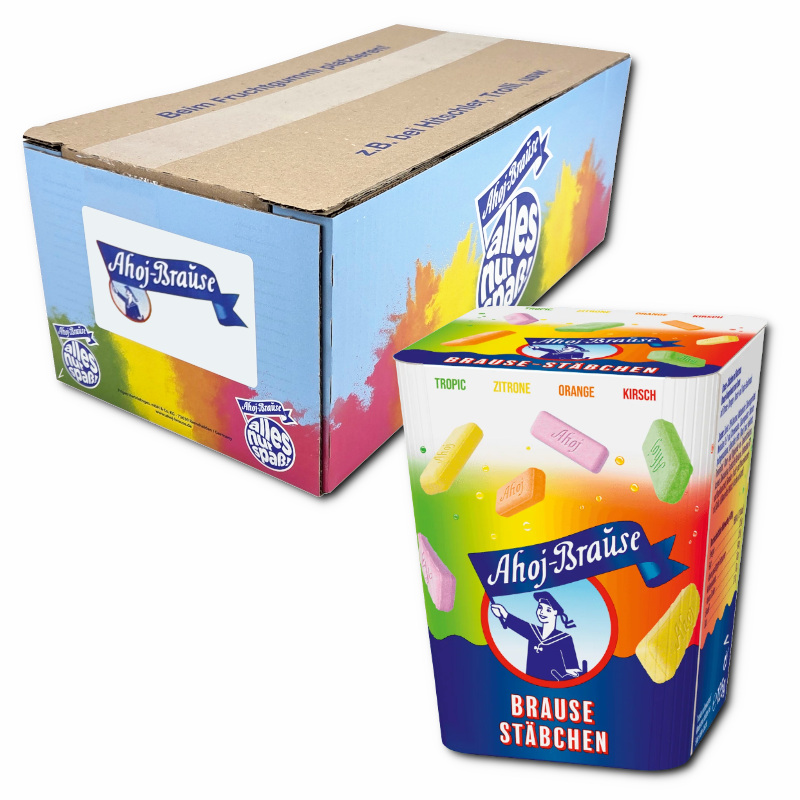 Frigeo Ahoj-Brause Brause-Stäbchen, sauer, 18 Packungen je 125g Frigeo Ahoj-Brause Brause-Stäbchen, sauer, 18 Packungen je 125g Bild 1